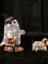 Next Lights4fun White Ghost Walking Dog Outdoor LED Halloween Decoration- Buy online at McGrocer