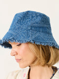 FatFace blue bandana denim bucket hat, UK version