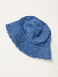 FatFace blue bandana denim bucket hat, UK version