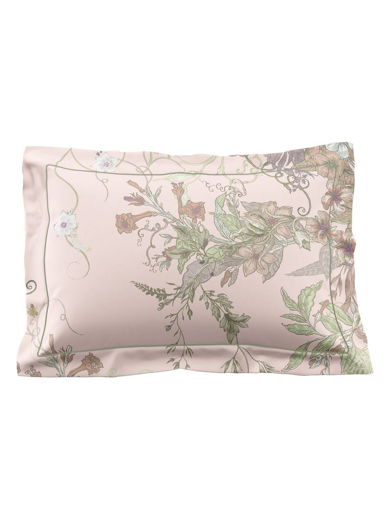 Timorous Beasties Opal Natural Opera Botanica duvet cover and pillowcase set (British brand)