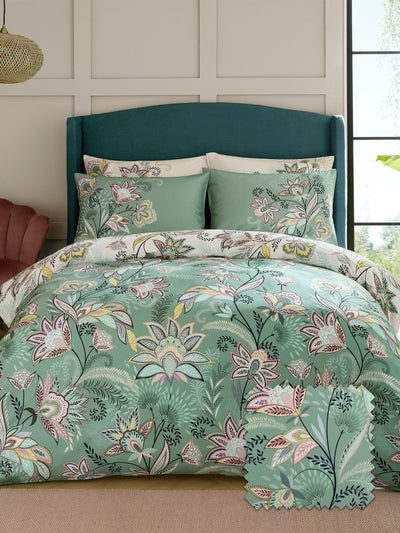 Next Sara Miller Green Passiflora Duvet Cover and Pillowcase Set- Buy online at McGrocer