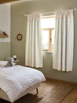 Next Neutral Mini Jungle Pencil Pleat Blackout Curtains- Buy online at McGrocer