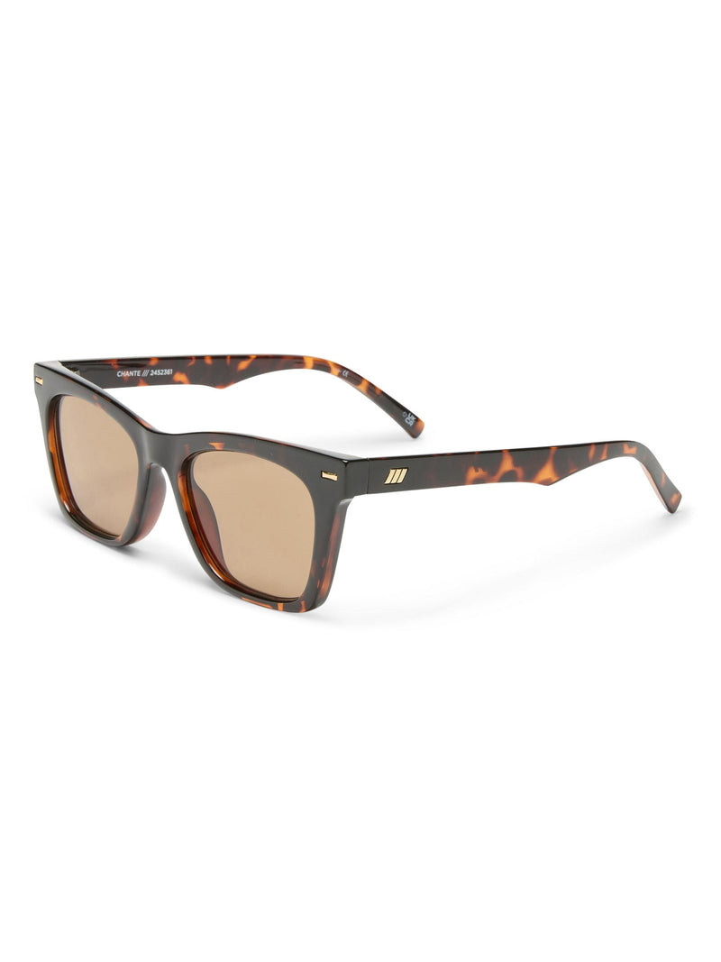 Le Specs Brown Chante sunglasses, imported from the UK