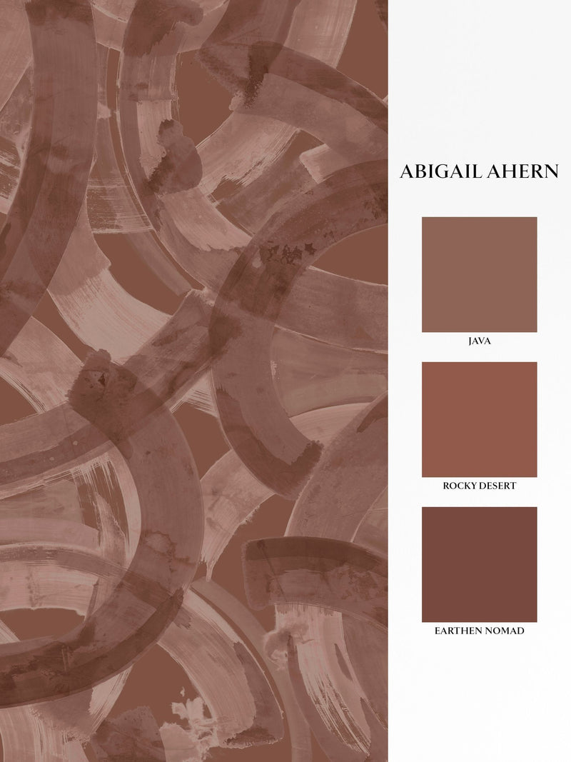 Abigail Ahern Terracotta Nomad wallpaper A4 size, UK version