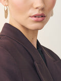 Gold tone tassel chain hoop earrings, UK version