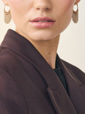 Gold tone tassel chain hoop earrings, UK version