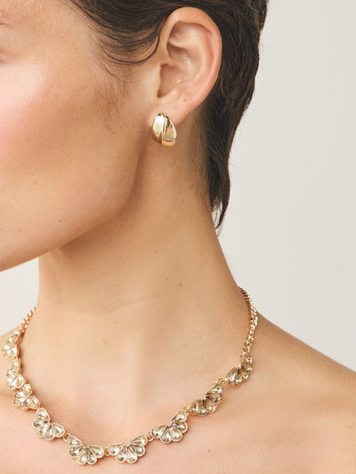 Next Gold Tone Bouton Stud Fashion Earrings- Buy online at McGrocer