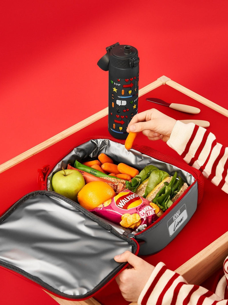 ION8 Gamer lunch bag and leak proof water bottle bundle, UK version