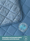 Silentnight Blue Restore Cooling Throw 152x178cm - British product