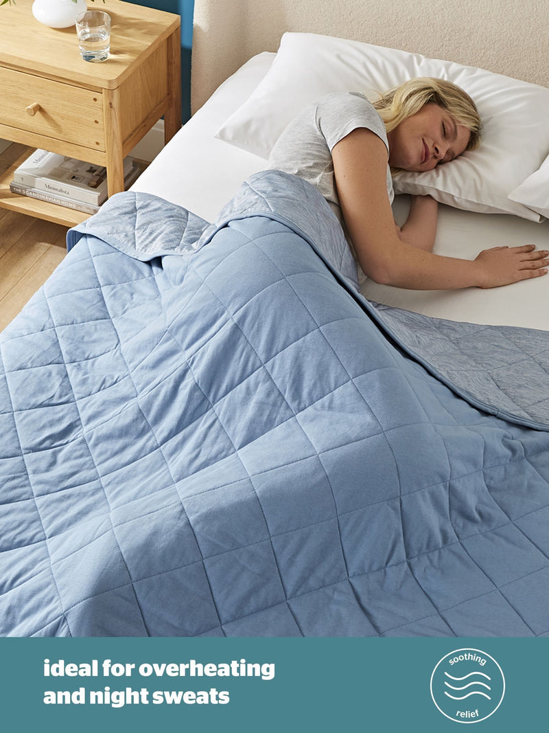 Silentnight Blue Restore Cooling Throw 152x178cm - British product
