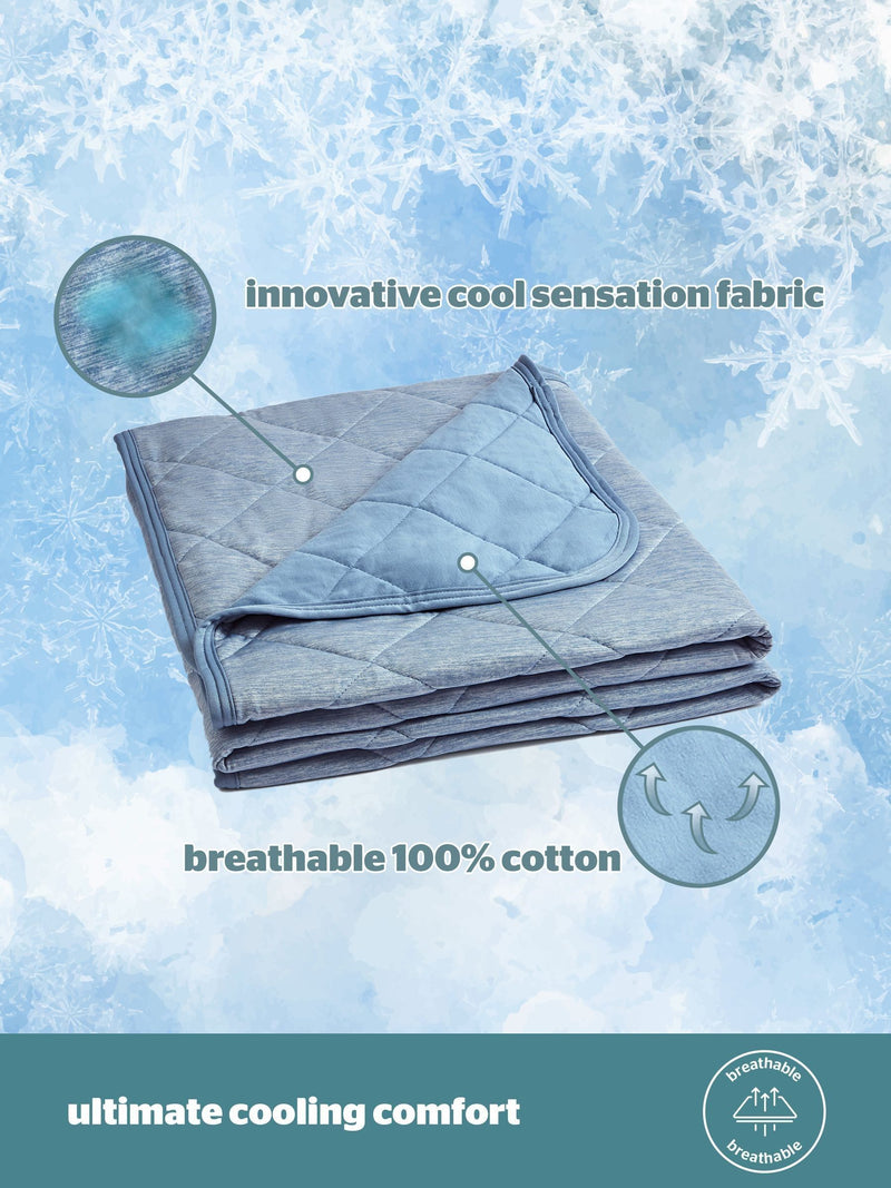 Silentnight Blue Restore Cooling Throw 152x178cm - British product