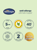 Silentnight White Anti Allergy Ultimate mattress topper 5cm (British brand)
