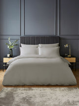 Silentnight Light Grey Pure Cotton Duvet Set