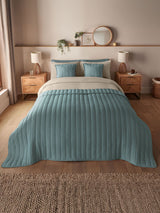Next Silentnight Blue Quilted Bedspread 150 x 200cm- Buy online at McGrocer