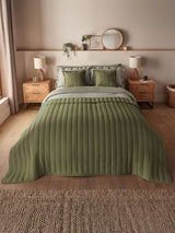 Next Silentnight Green Quilted Bedspread 150 x 200cm- Buy online at McGrocer