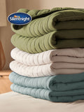 Silentnight green quilted bedspread 150x200cm (British brand)