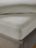 Silentnight light grey pure cotton 40cm extra deep fitted sheet (British brand)