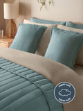 Silentnight blue quilted cushion 45x45cm (British brand)
