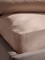 Drap-housse Silentnight en coton naturel riche T180 lavé