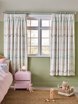 Next Orange Pink Bright Tufted Wiggle Pencil Pleat Blackout Curtains- Buy online at McGrocer