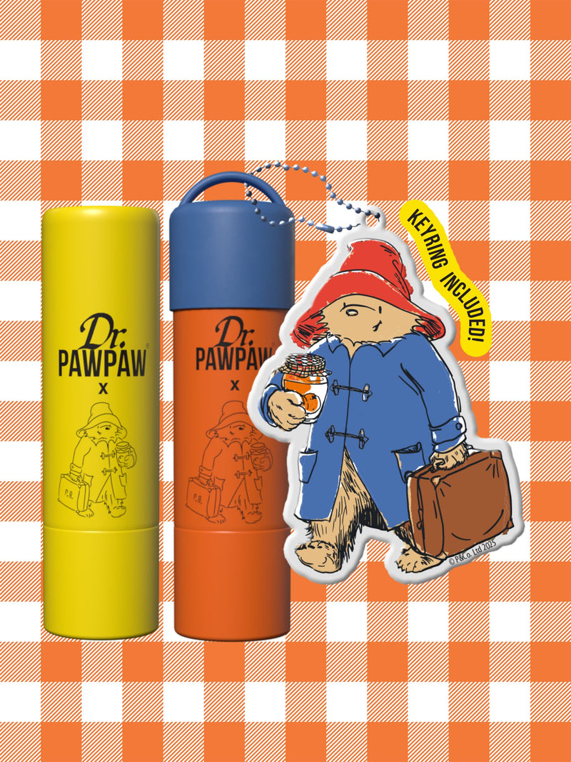Dr. PAWPAW Original Orange Marmalade Lip Balm Duo with Keyring - British product