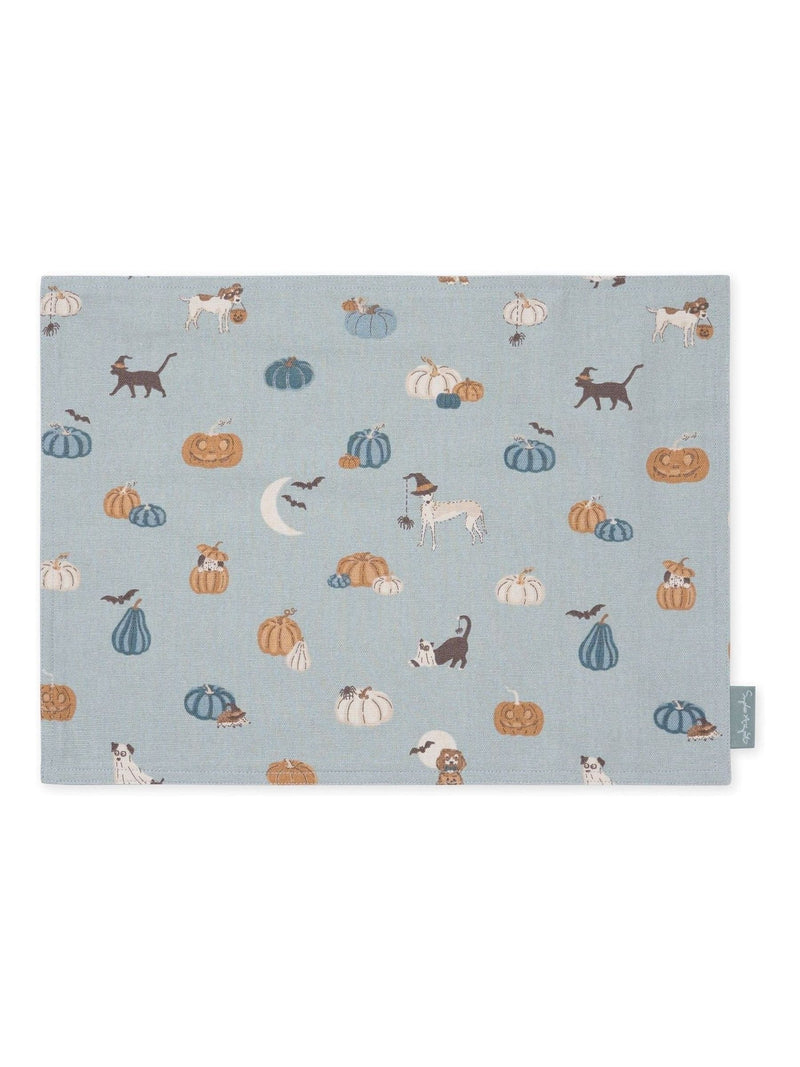 Sophie Allport Soft Teal Paws & Pumpkins placemats set of 2 30x40cm (British brand)