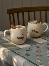 Next Sophie Allport Soft Teal Paws & Pumpkins Stoneware Mug 500ml- Buy online at McGrocer