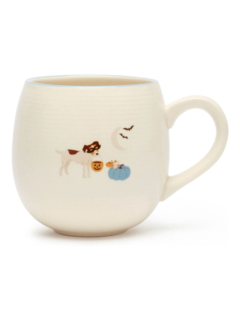 Sophie Allport Soft Teal Paws & Pumpkins stoneware mug 500ml (British brand)