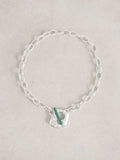 White Stuff Silver Abstract Hammered Necklaces
