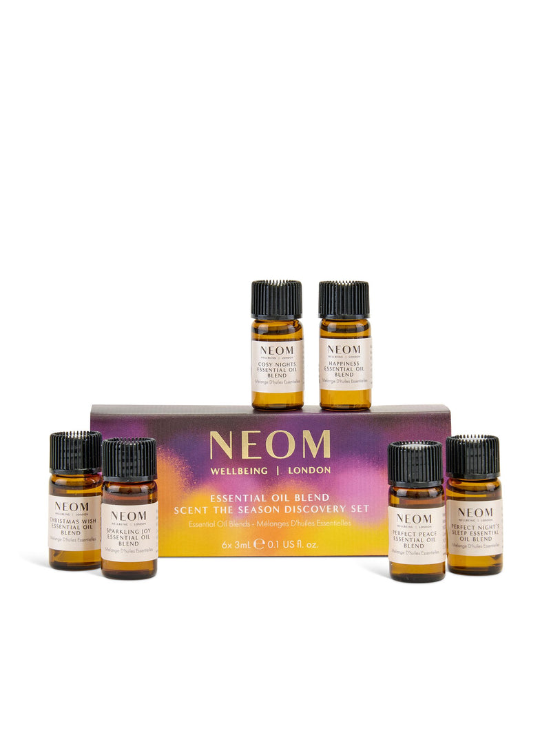 NEOM Essential Oil Discovery Set 6 x 3ml, imported from the UK