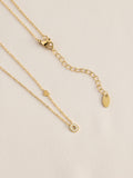Gold tone stainless steel initial necklace, imported from the UK