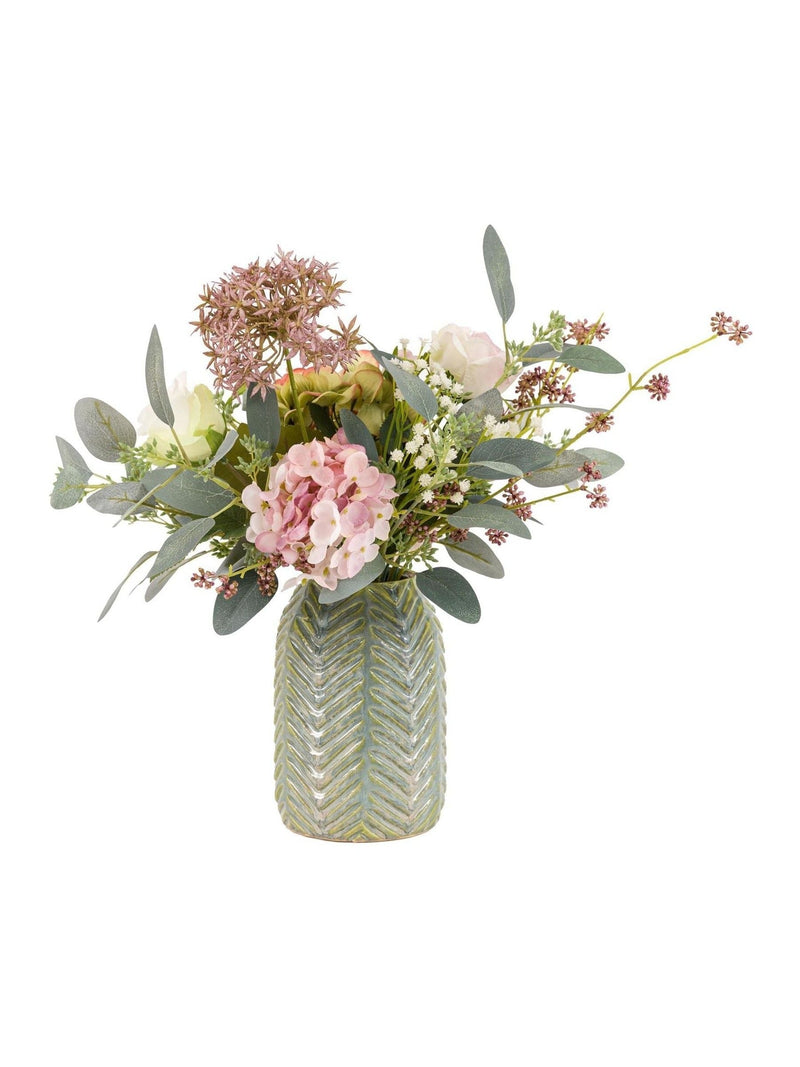 Gallery Home artificial hydrangea vase arrangement 38cm, UK version