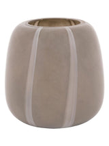 Next Gallery Home Taupe Glass Striped Vase 20cm- Buy online at McGrocer