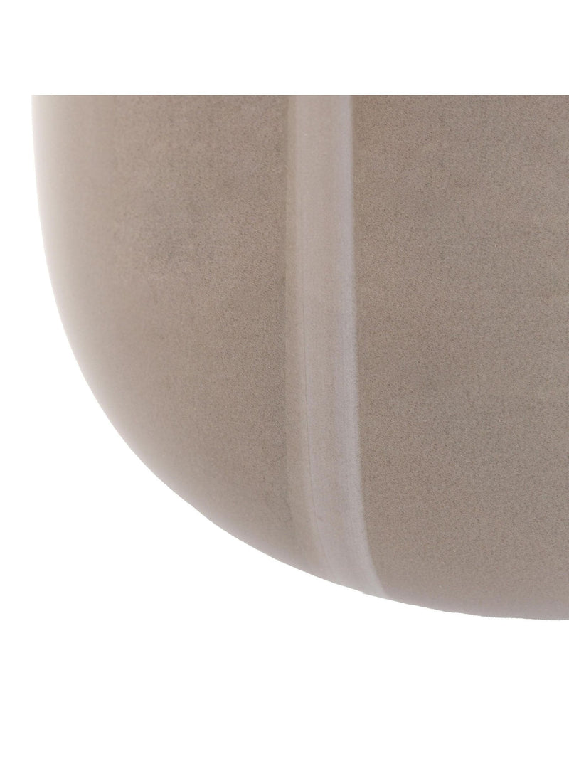 Gallery Home taupe glass striped vase 20cm, UK version