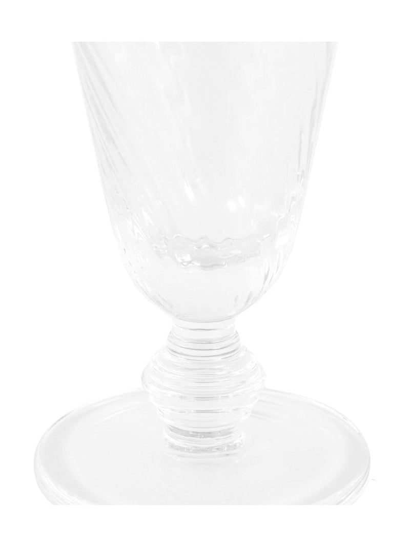 Clear swirl flute glasses set of 4, UK version