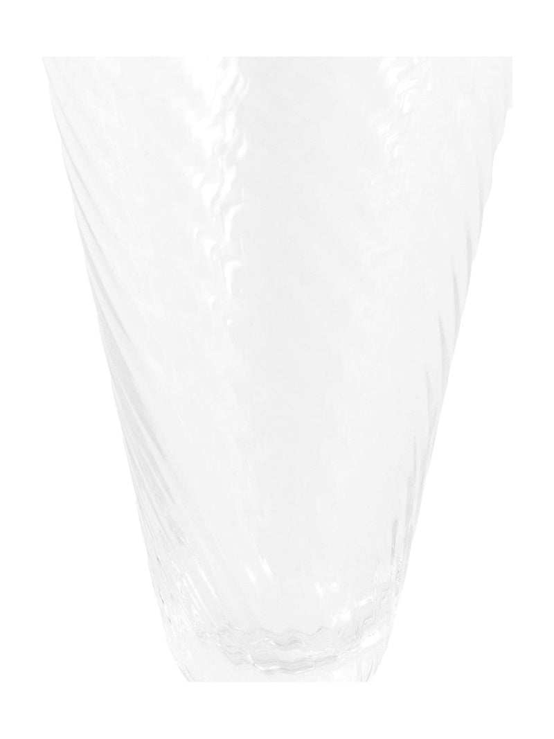 Clear swirl flute glasses set of 4, UK version