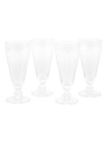 Clear swirl flute glasses set of 4, UK version