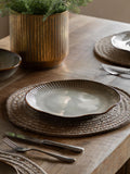 Gallery Home ridged dinner plates set of 4, imported from the UK