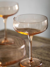Next Gallery Home Amber Coupe Glasses Set of 4- Buy online at McGrocer