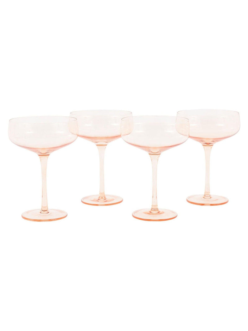 Gallery Home amber coupe glasses set of 4, UK version