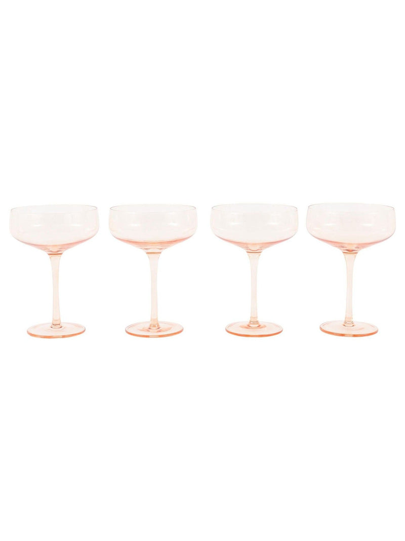 Gallery Home amber coupe glasses set of 4, UK version