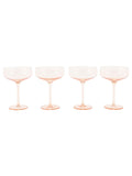 Gallery Home amber coupe glasses set of 4, UK version