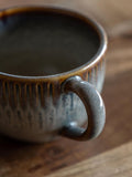 Gallery Home ceramic ridged mugs set of 4, UK version