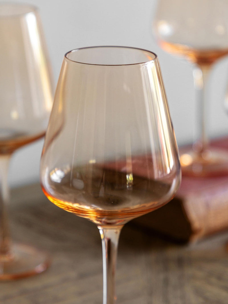 Gallery Home amber wine glasses set of 4, UK version