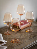 Gallery Home amber wine glasses set of 4, UK version