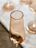 Gallery Home amber champagne flutes set of 4, UK version