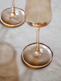 Gallery Home amber champagne flutes set of 4, UK version