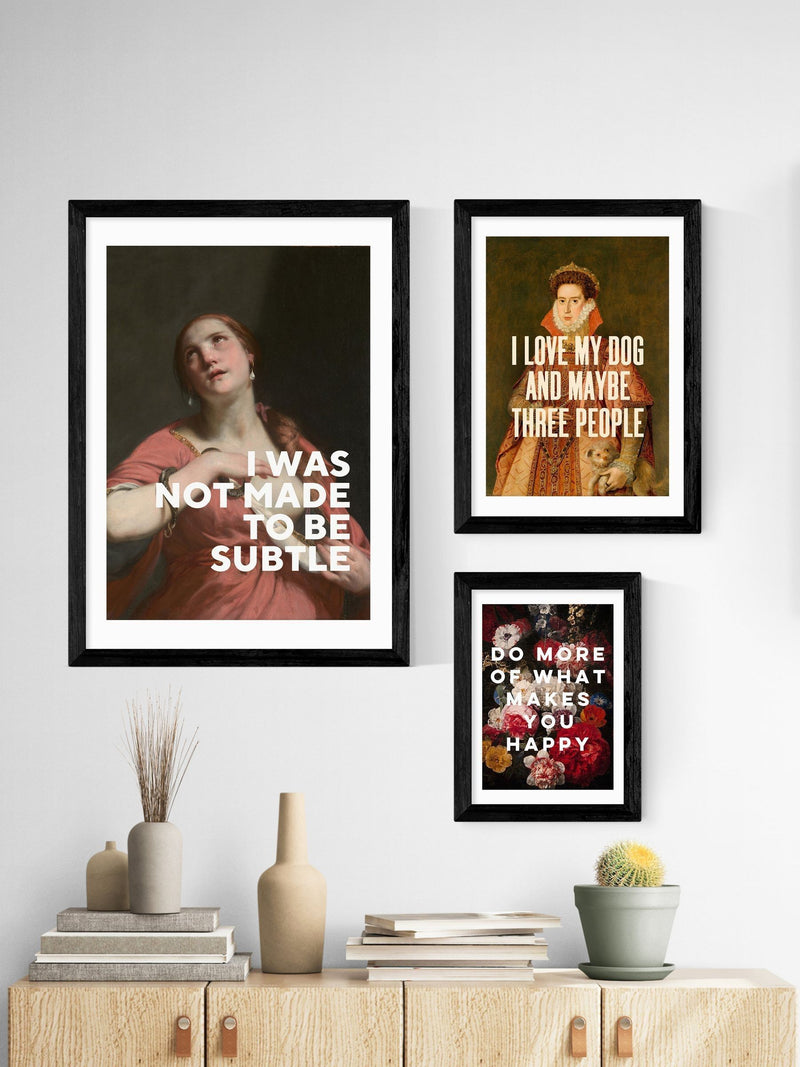 East End Prints art print with inspirational text - British product