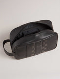 Ted Baker faux leather washbag with carry handle - British product