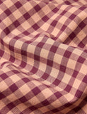 Piglet in Bed gingham fitted sheet - British product